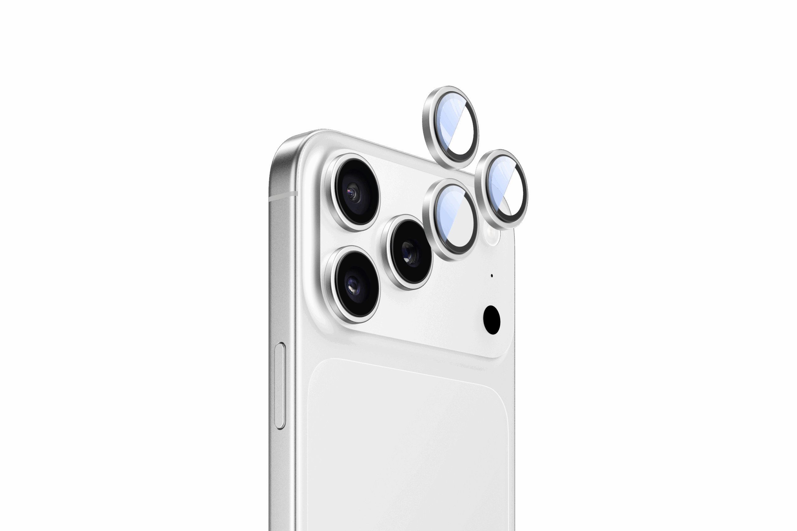 Super Glass Camera: iPhone 17 Pro / Pro Max, Glitter Silver - Image 2