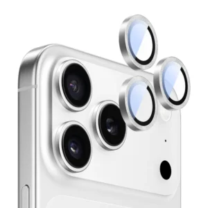 Super Glass Camera: iPhone 17 Pro / Pro Max, Glitter Silver